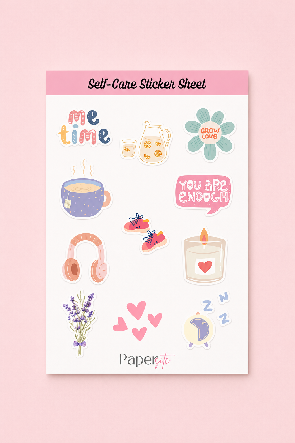 Self-Care Sticker Sheet