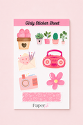 Girly Sticker Sheet
